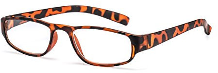 FILTRAL Extrem leichte Lesebrille in der Trendfarbe Braun-Havanna/Moderne eckige Lesehilfe für Damen & Herren / +2,00 dpt F4522893