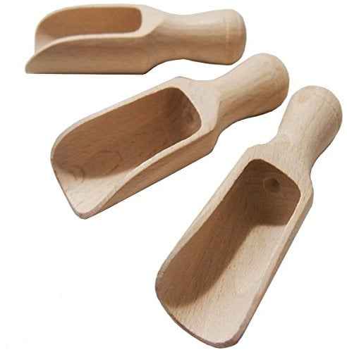 Set de palas de servir de madera, 8 cm, 3 unidades