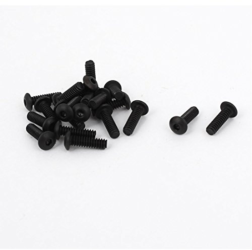 sourcing map #4-40 x 3/8 UNC 10,9 Legierung Stahl Sechskant Knopf Kopf Schrauben schwarz 20stk de de