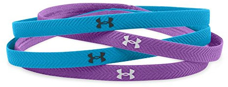 Under Armour Damen Chevron Mini Headbands – 4 Pack, Blau, 1277637