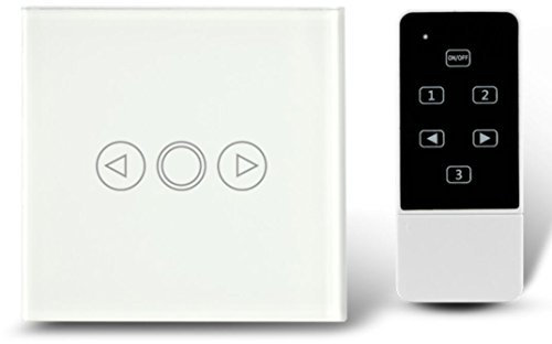 UK Standard LED Light Dimmer Switch Waterproof Tempered Crystal Glass Panel 1Way Touch Light Switch Dimmer