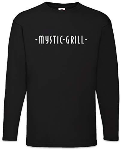 Urban Backwoods Mystic Grill Herren Langarm T-Shirt Schwarz Größe S