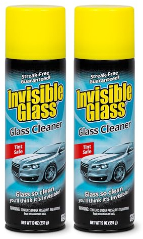 Invisible Glass Auto Glass Cleaner Foaming Spray, 19 oz, 91164 (Pack of 2)