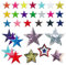 Woohome 31 PCS Assorted Star Iron on Patches Sew on Patches Embroidered Appliques for DIY Clothing Accessories