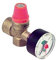 Caleffi Sicherheitsventil Überdruckventil Heizung mit Manometer 2,5 bar
