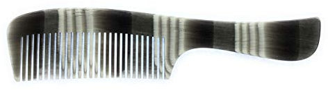 accuo Griffkamm ca. 20,5 cm gesägt + handmade Kamm Frisierkamm Horn-Optik Cellulose-Acetat