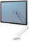 Fellowes Monitor Halterung für 1 Bildschirm bis 32 Zoll (81,28 cm) - Platinum Series Monitor Arm mit Gasfeder, USB Ports - Befestigung mit Klemme oder Kabeldurchlass - Farbe: Weiss