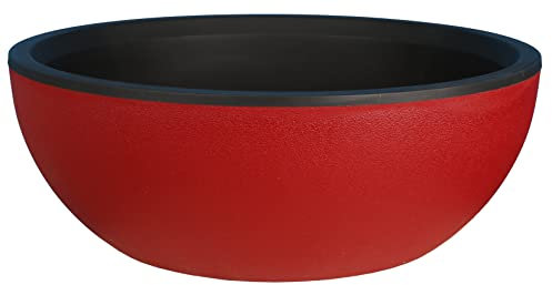 Granit Coupe, 40cm Diamètre, Rouge