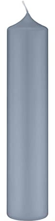 Altarkerzen (10% BW Anteil) (Bienenwachs Kerzen Pacific Blue Blau Grau 300 x Ø 100 mm, 4 Stück, Kerzen mit Dornbohrung in RAL Kerzengüte Qualität