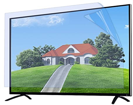 XRRX Screen Protectors Anti Blue Light Filter Film 50 55 58 60 65 75inch TV - Anti-Glare Rate up to 90% Relieve Eye Fatigue for LCD LED Narrow or Wide Frame / 60in 1327x749mm