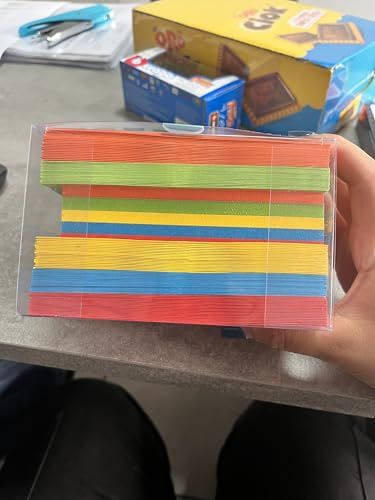 Varzi Briefpapier Auswahl seit 1956 Packung mit 100 Umschlägen und 100 farbigen Karten in 5 starken Farben Format 9x14