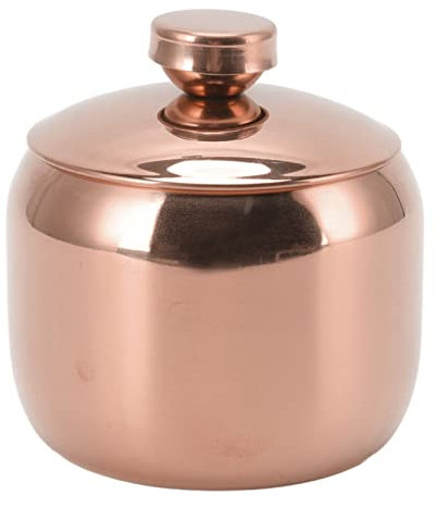 BORDSTRACT Azucarero De Acero Inoxidable, Recipiente Grande Para Condimentos Con Tapa, Tarro De Especias Para Crema, Salsa, Sal, Azúcar, Leche, Especias(Rose Gold)