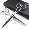 AXEMOORE Porfessional Linkshänder Haarschneideschere 6 Zoll Edelstahl Haarschere Scharfe Schere zum Haarschneiden Gut für Friseure, Männer, Frauen und Kinder (2-teiliges Set-C)