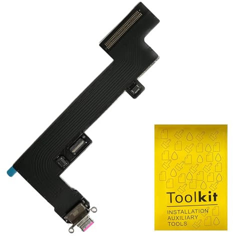 TPhaelay Dock-Anschluss-Ersatz, kompatibel mit iPad Air 4, 4. / 5, 5. Generation, 27,7 cm (11 Zoll), Ladeanschluss, Ersatz-Baugruppe, Flexkabel, Rosa