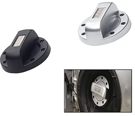 Gas Oil Tank Cap 1pc Car Gas Fuel Tank Cover Decorative Gasoline Cap For T&oy&ota Oil Filler Cap Tank Gas Covers Trim Decoration (Color : W)