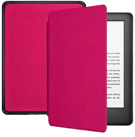 SOENS Geeignet for Kindle Fall Modell DP75SDI PQ94WIF J9G29R M2L3EK M2L4EK C2V2L3 Abdeckung Schutzhülle Flip E-Book Capa(Pink,2022 C2V2L3 6inch)
