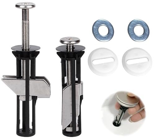 Sedile WC Kit bulloni 2 pezzi Dado in acciaio inox Viti Accessori per la manutenzione del coperchio del WC Lungo universale