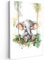 MuchoWow© Leinwand Groß 80x120 cm XXL Deko Schlafzimmer Aesthetic Leinwandbilder Wohnzimmer Gemälde Foto Geschenk Living Room Decoration Elefant - Tier - Kinder - Dschungel - Kinderzimmer - Babyzimmer