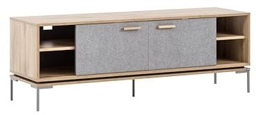 Schildmeyer Looks by Wolfgang Joop Lowboard G, Eiche Landhaus mit Feel Grey, Holzwerkstoff, 154.6 x 45 x 53.7 cm, 701733