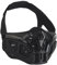 Koyheng Masque Tactique Airsoft, Masque de Protection Demi-Visage réglable en Maille Respirante Scorpion en Silicone