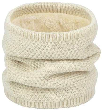 Unisex Winter Neck Windproof Warm Thickened Lining Fashion Knitted Scarf Suitable for Men and Women Travel Cycling Climbing Skiing