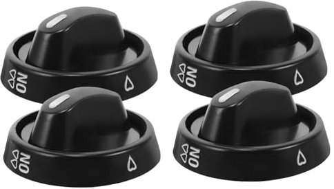 HOMOCONO 4pièces Boutons De Cuisinière Universels Lot De Contrôle Pratique Pour Réchaud à Compatible Avec Différents Styles De Décor Maison