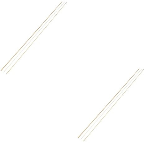 ULTECHNOVO 6pcs Brass Rods Kit Round Brass Rods for Craft Making Diy Projects Handicrafts Model Building