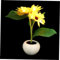 HOMSFOU Warme LED Nachtlampe Sonnenblumendesign LED LED Home Atmosphere Baulicht