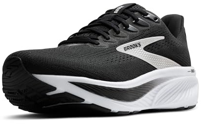 BROOKS Womens Ghost 17 Sneaker, Black Grey White, 6 UK