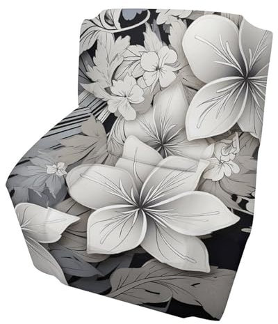 Sofabezug für Einzelpersonen, aufwendiger Blumenmuster-Druck, Einzel-Sofaschutz, Sofaschonbezug, gesteppter Sofabezug, Möbelschutz