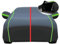 Autoplane Winter Für Op𝗲l Corsa C Hatchback, 2000-2024, Hagelschutzplane Auto, Autoabdeckung Outdoor, Wasserdicht, Atmungsaktiv, UV-beständig, Baumölbeständig, Kratzfest(Black red)