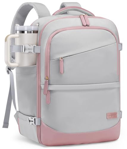 LOVEVOOK Handgepäck Reiserucksack 4 Stück, 40L Rucksack Damen Groß Flugzeug mit Nass- und Trockenfach 45x36x20,17.3 Zoll Laptop Travel Backpack Kofferrucksack Carry On Luggage für Trip Reise