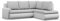 Mebligo - Ecksofa mit Schlaffunktion und 2 Bettkasten Grau + Grau 230x89x200 (BxHxT) FORESTA - Rechts Eckcouch, Sofas & Couches, Couch L Form, Cauchsofa, Sofa Wohnzimmer, Ecke Sofa