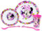 Set vajilla infantil reutilizable apta para microondas compuesto por vaso, plato, cuenco y cubiertos de Minnie