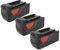 vhbw 3X Batterie Compatible avec Hilti WSC 7.25-A36, Te 7A, TE7A Outil électrique (5000 mAh, Li-ION, 36 V)