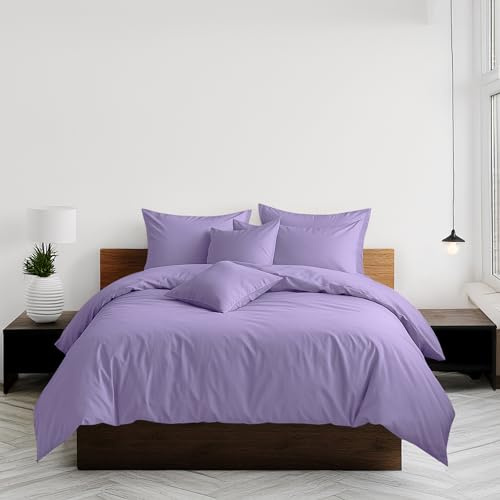 Home Sweet Home UK Plain Dyed King Size Duvet Cover Sets Soft PolyCotton Duvet Cover Sets King size With Button Closure Non-Iron Easy Care Bedding With Matching Pillowcase