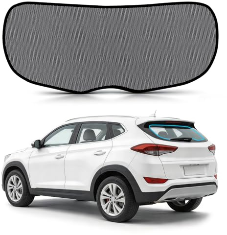 ZATOOTO Parasol para Hyundai Tucson 2015-2020 Ventanas Traseras, Camping | Instalación Sencilla, Protección de Privacidad, Protección del Maletero, Plegable, Visión Clara, Duradero, Malla