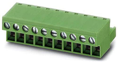 PHOENIX CONTACT FRONT-MSTB 2,5/9-ST-5,08 Leiterplattenstecker, Grün, 2.5 mm² Nennquerschnitt, 9 Anschlüsse, FRONT-MSTB 2,5/..-ST Artikelfamilie, 5.08 mm Rastermaß, 50 Stück