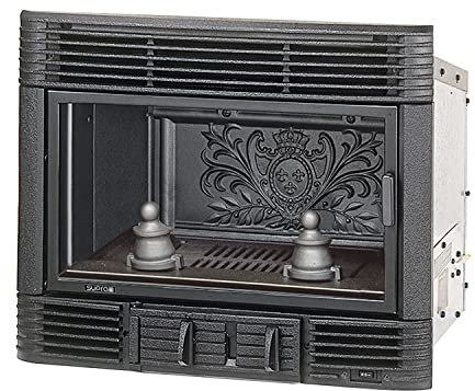 Supra Inserto Camino a Legna, Nero, One Size