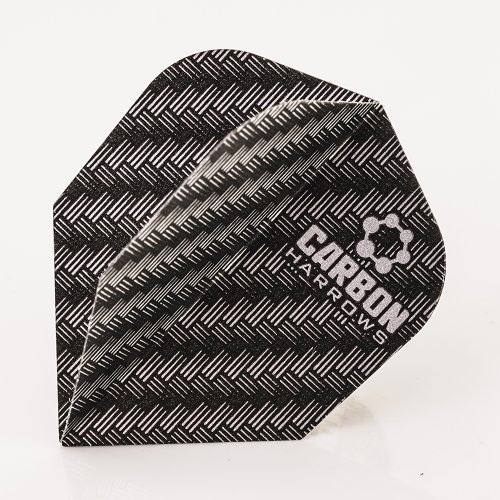 Harrows Carbon Flights Grau 100 Micron, 3er Set