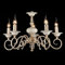 Casa Padrino Barock Decken Kronleuchter Creme Gold 56 x H 36 cm Antik Stil - Möbel Lüster Leuchter Hängeleuchte Hängelampe