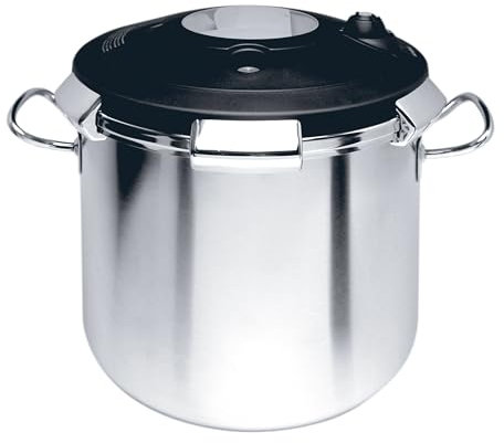 ART38220 - Autocuiseur vapeur grand volume pro, appareil de cuisson à pression Luna tous feux dont induction - Inox – Ø32cm x hauteur 26cm, 20l