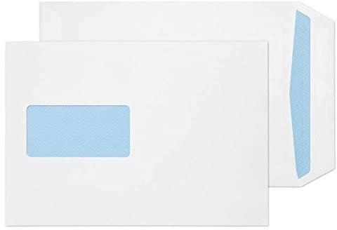 Q-Connect C5 Envelopes Window Pocket Self Seal 90 gsm White (Pack of 500)