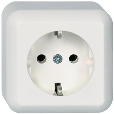 Elso 395004 AP 16A CONTURA reinweiss Steckdose.16A.SKL Con rw