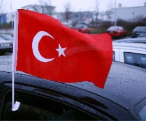 trends4cents Autoflagge Autofahne Türkei, 30 x 40 cm