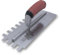 MARSHALLTOWN Standard Notched Trowel, U-Shaped Notch, 6x13x6 mm Notch Size, DuraSoft Right-Handed Handle, Flooring and Tiling, Tile Tool, Made in The USA, 717SD