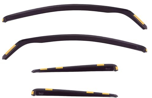 Heko Towequipe HEKO-24257 Windabweiser für Nissan Qashqai ab 2007 5-Türer Schrägheck, für vorne und hinten, 4-teilig