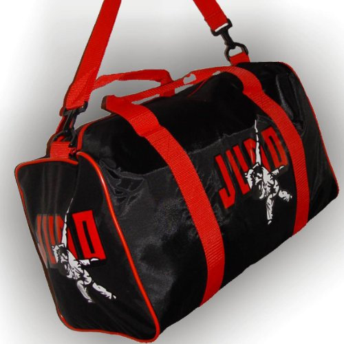 BAY Sporttasche Judo schwarz/rot, Kampfsport, Tasche, Trainingstasche, 50 cm Kwon SMALL