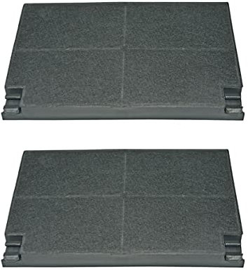 Küppersbusch 505427 ORIGINAL Kohlefilter Aktivkohlefilter Filter Geruchsfilter eckig 225x150mm 2 Stück Dunstabzugshaube auch Zubehör 551 / EDIP638.0E / EDIP638.0W / EDIP638.1E