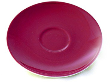 Ritzenhoff & Breker Doppio Espressountertasse, 1 Stück, Rot, ø 12 cm, Espresso Unterteller mit farbigem Rand, Untere aus Porzellan, Spülmaschinengeeignet